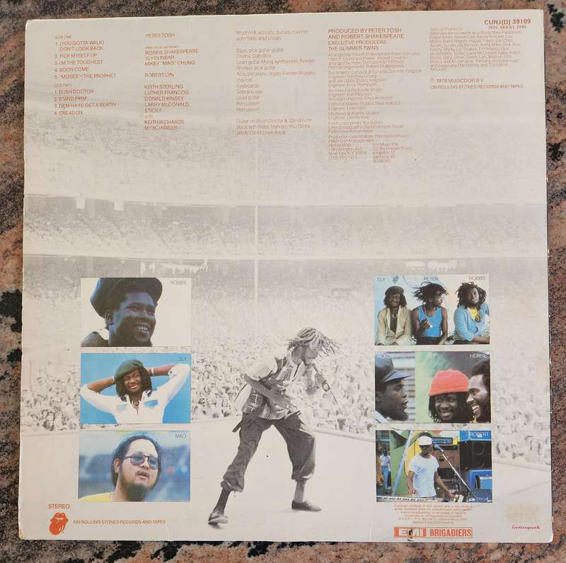 PETER TOSH Bush Doctor (VG+/VG+) EMI CUNJ(D) 39109 SA Pressing - Lyrics - RARE