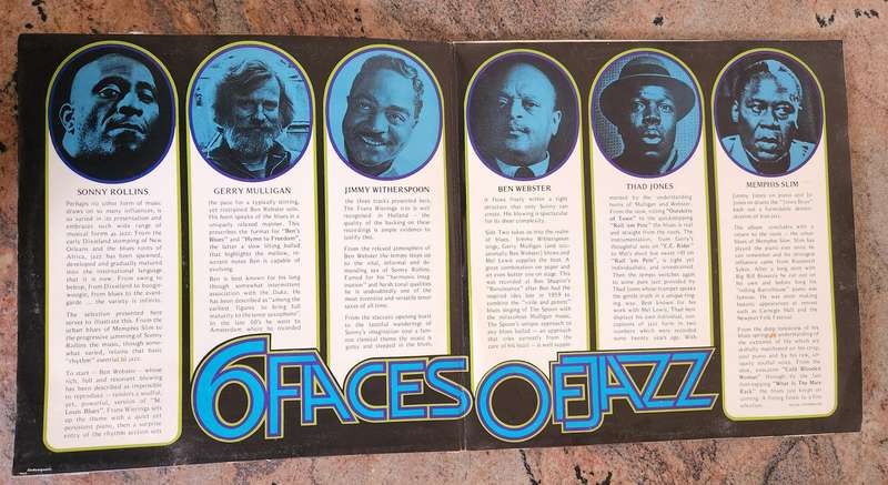 6 FACES OF JAZZ - Various Artists - Double LP (Very Good+/Very Good+) Mellomood MM 80006 SA Pressing