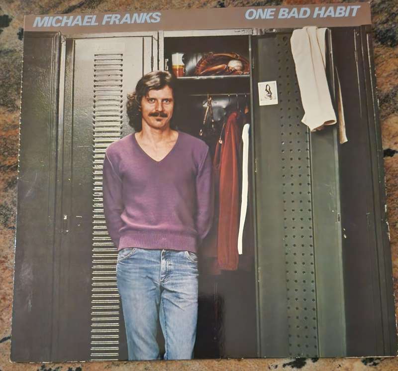 MICHAEL FRANKS One Bad Habit (VG+/VG+) GEMA WB 56 814 German Press 1980 - Lyrics inside