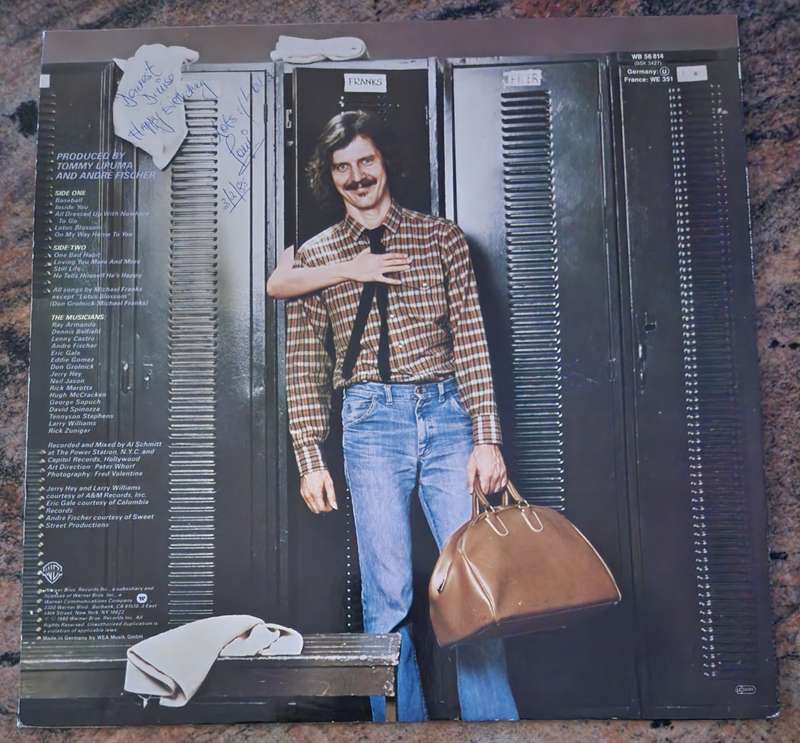 MICHAEL FRANKS One Bad Habit (VG+/VG+) GEMA WB 56 814 German Press 1980 - Lyrics inside