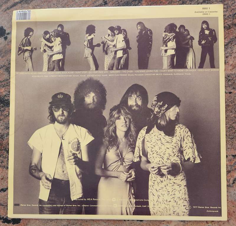 FLEETWOOD MAC Rumours (VG+/VG) Warner RRX 1 SA Pressing - Lyrics inside