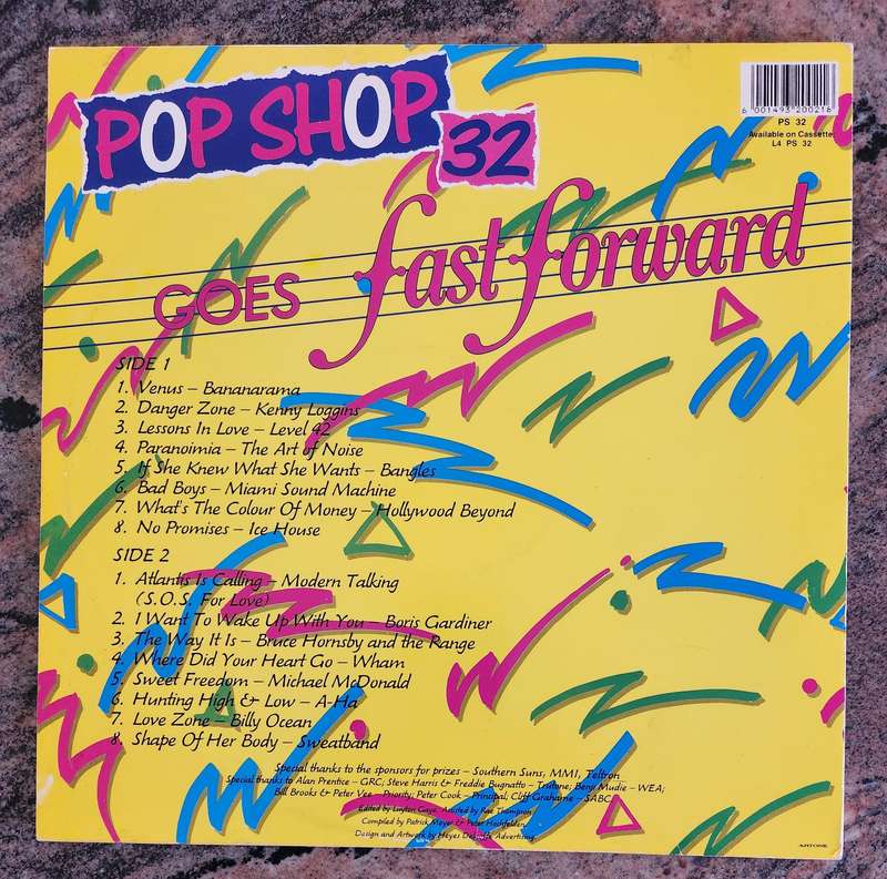 POP SHOP 32 Goes Fast Forward - Original Artists (VG+/VG+) MFP PS 32 SA Press 1986 - Gatefold
