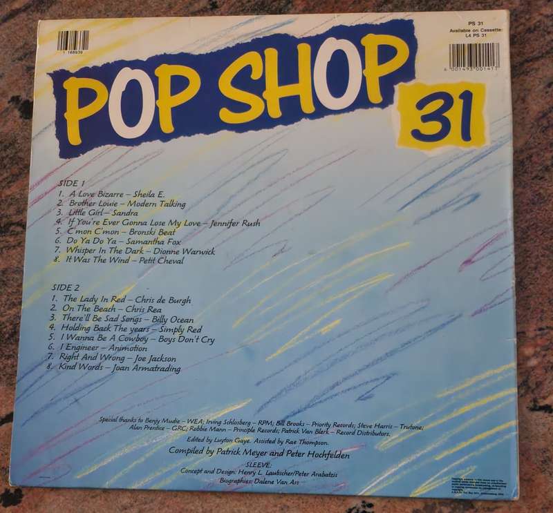 POP SHOP 31 Goes Fast Forward - Various Original Artists - Gatefold (VG+/VG+) PS 31 SA Pressing