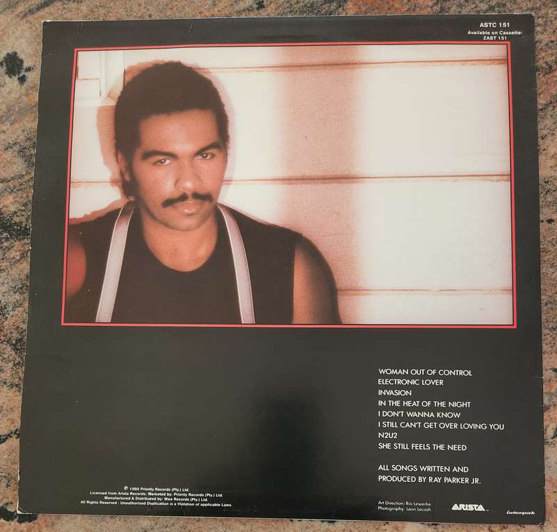 RAY PARKER JR JUNIOR Woman Out Of Control (VG+/VG+) Arista ASTC 151 SA Pressing 1984