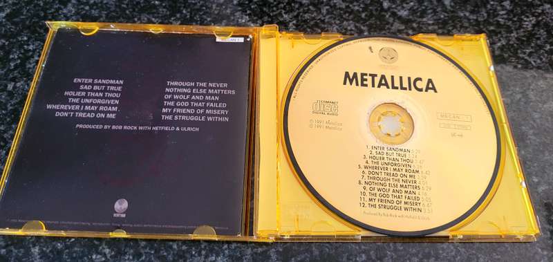 Metallica - Metallica - Self Titled/Black Album CD Gold Signature Edition