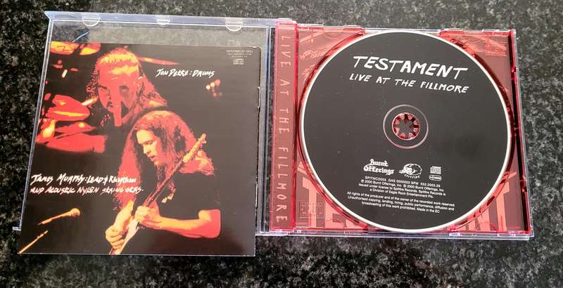Testament - Live At The Fillmore CD