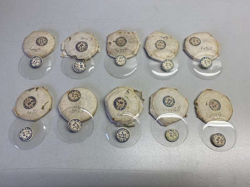 Hunter pocket watch crystals - pick a size