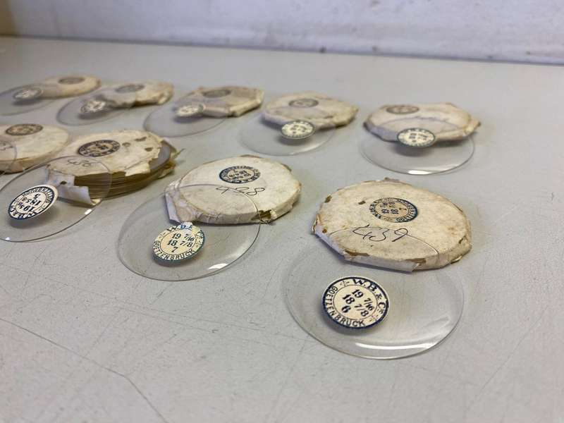 Hunter pocket watch crystals - pick a size