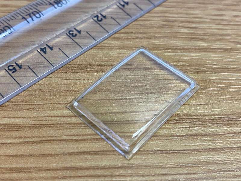 Tank watch crystal - 18.5 x 26.5mm