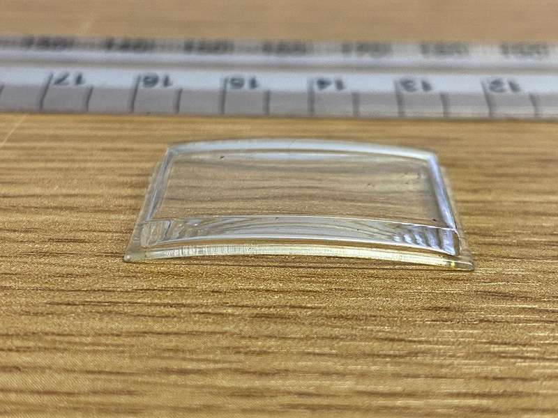 Tank watch crystal - 18.5 x 26.5mm