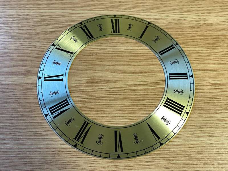 160mm open face clock dial