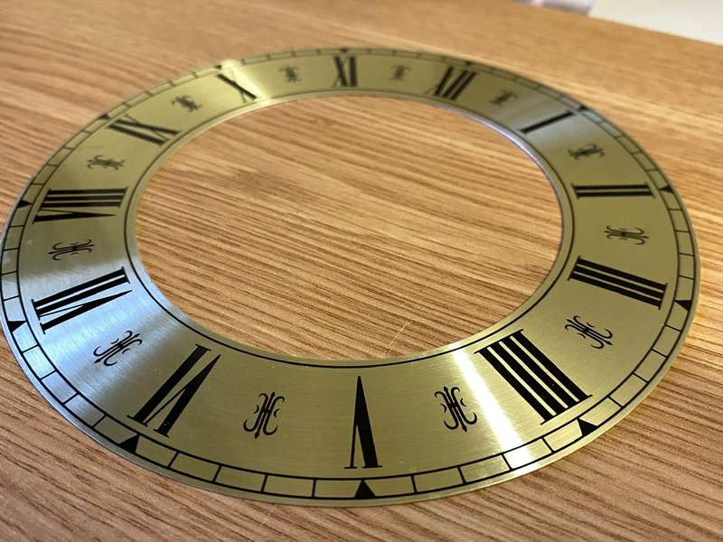 160mm open face clock dial