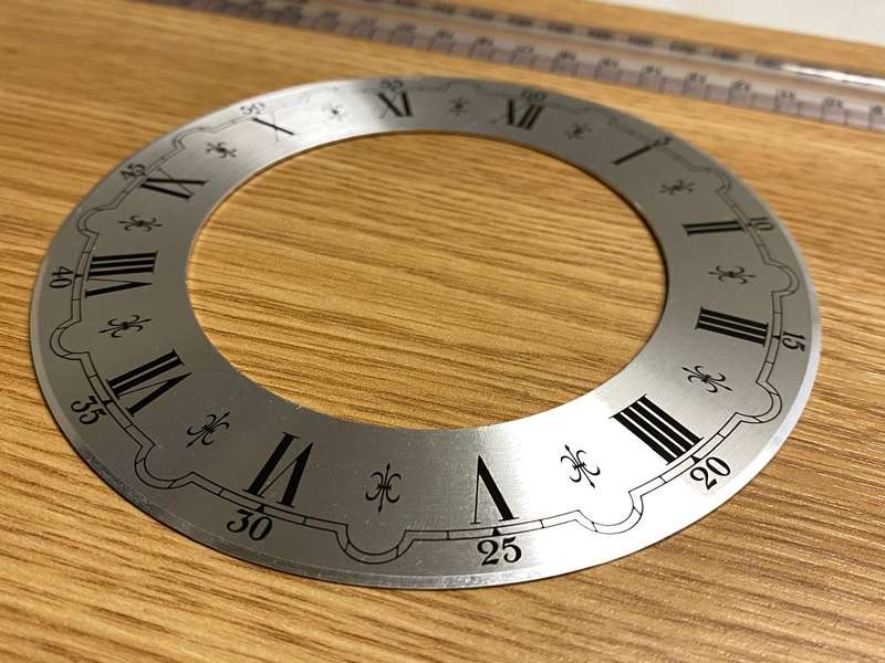 130mm open face clock dial