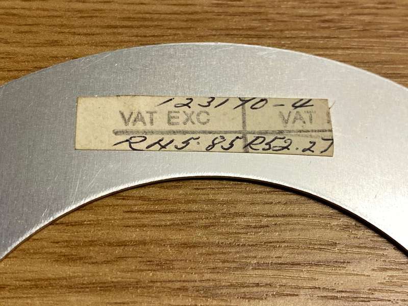 130mm open face clock dial