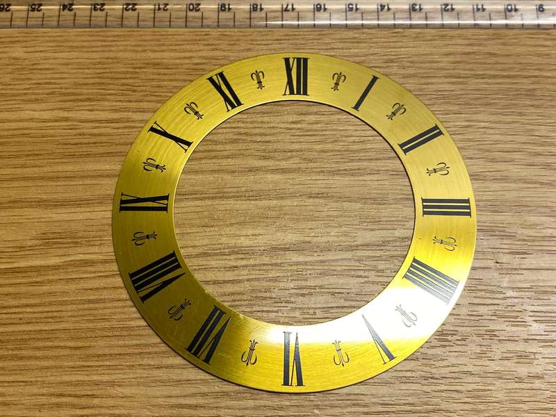 100mm open face clock dial