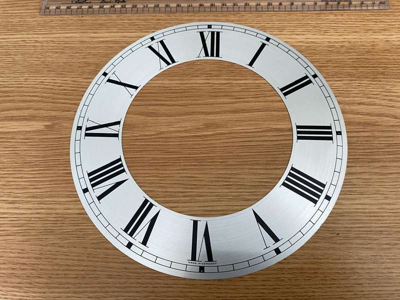 205mm open face clock dial