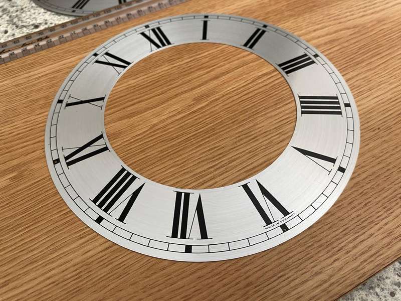 205mm open face clock dial