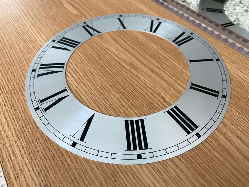 205mm open face clock dial