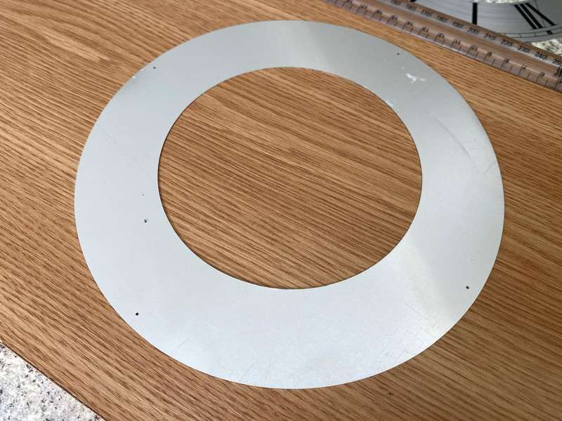 205mm open face clock dial