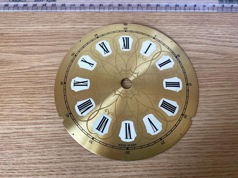 128mm brass clock dial