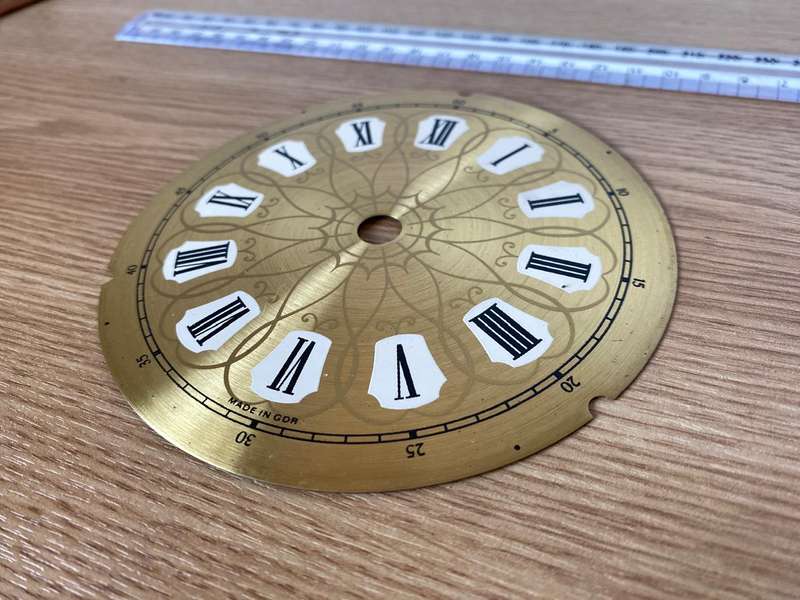 128mm brass clock dial