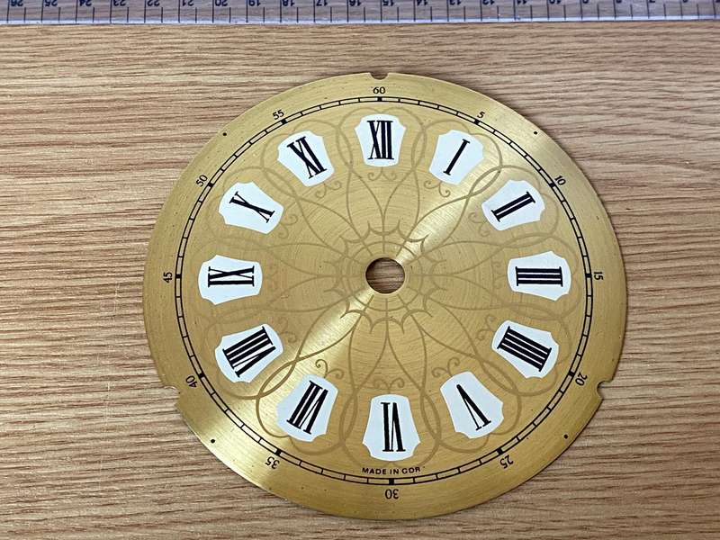 128mm brass clock dial