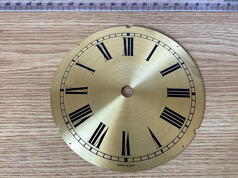 128mm brass clock dial