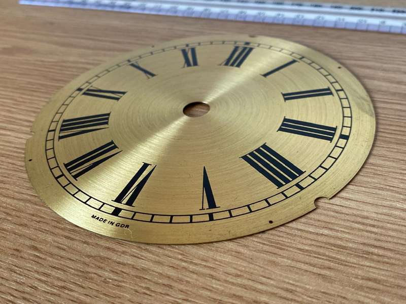 128mm brass clock dial
