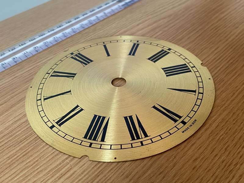 128mm brass clock dial