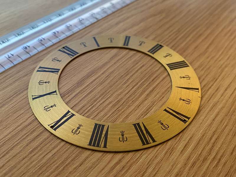 80mm open face clock dial