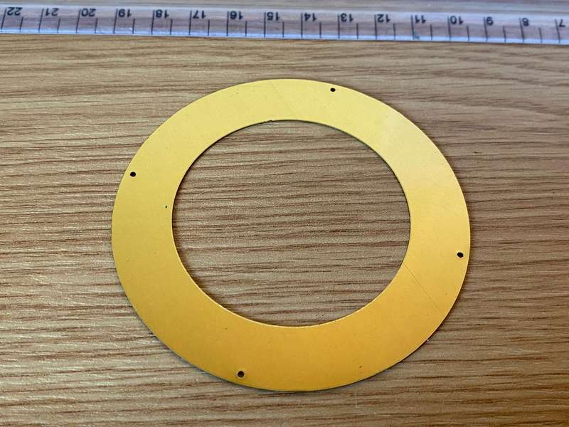 80mm open face clock dial