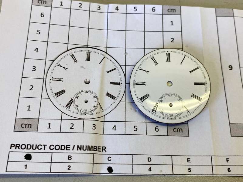 39.5mm pocket watch dial