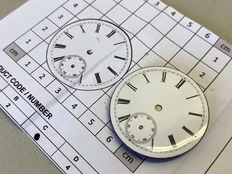 39.5mm pocket watch dial