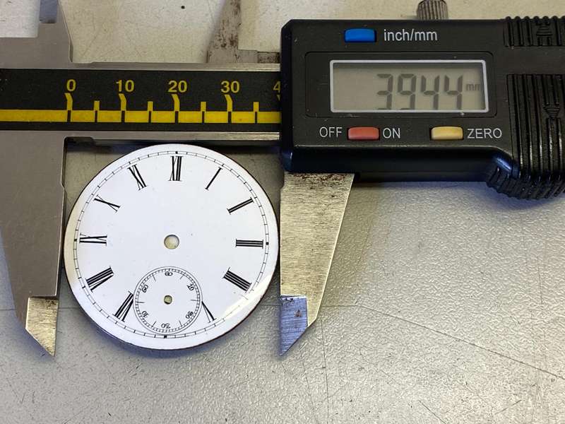 39.5mm pocket watch dial