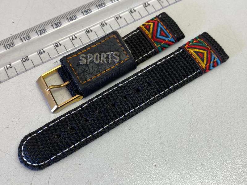 20mm black waterproof sports strap