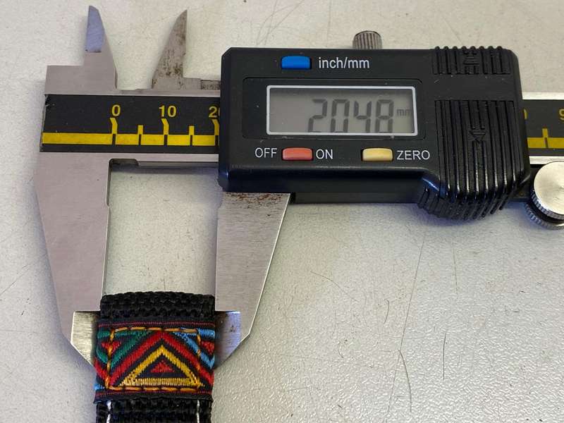 20mm black waterproof sports strap