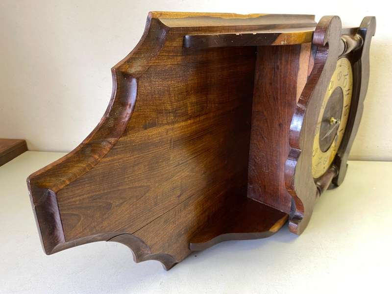 Wooden wall clock with quartz movement - 550 x 300mm case