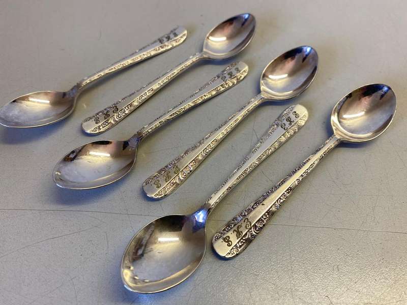RODD - silver (EPNS) teaspoon set