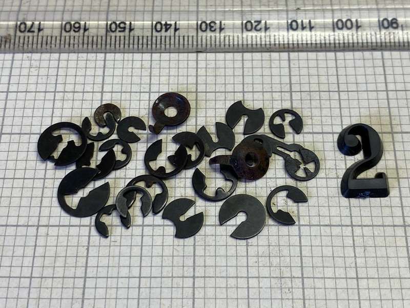 Clock circlips - 25 pieces - lot 2