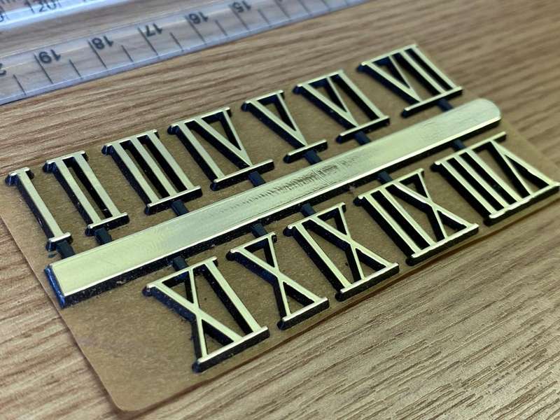 14mm clock numerals