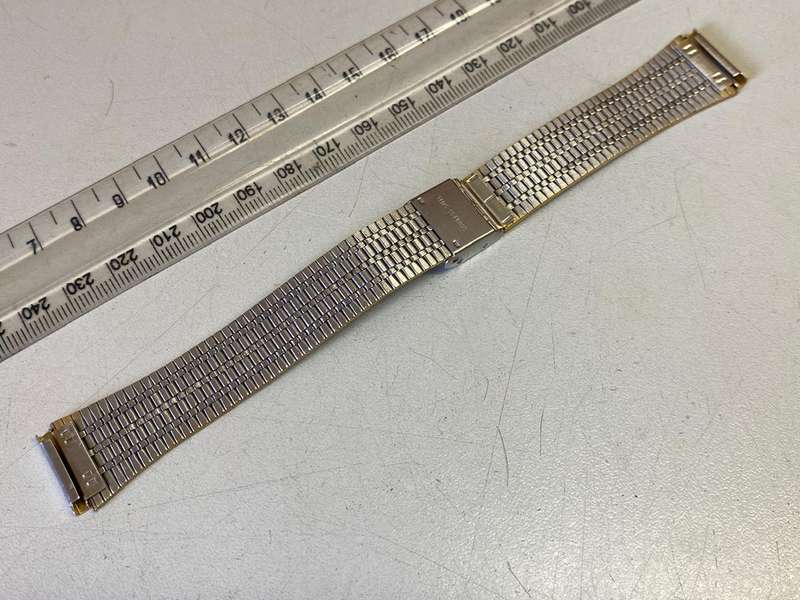 18mm two tone stainless steel strap