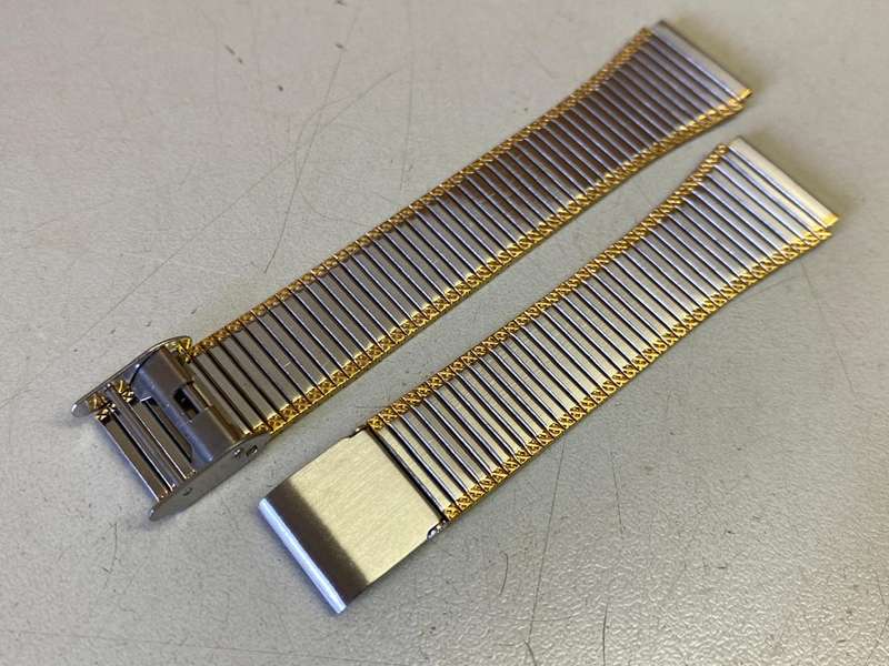 18mm two tone stainless steel strap
