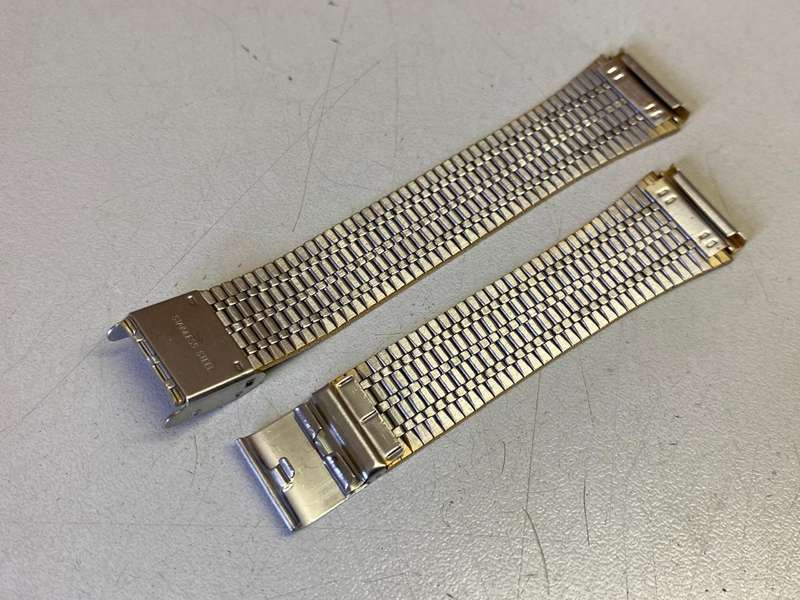 18mm two tone stainless steel strap