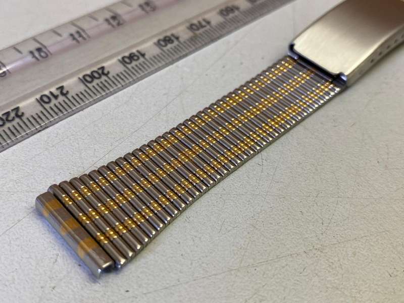 18mm two tone stainless steel strap