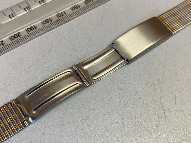 18mm two tone stainless steel strap