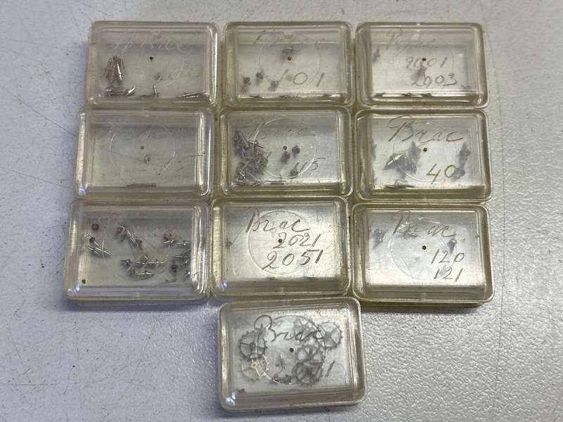 Balance staffs for BRAC watches - joblot