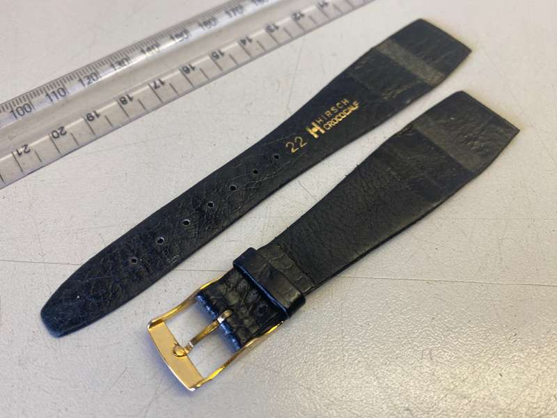HIRSCH - 22mm  leather watch strap