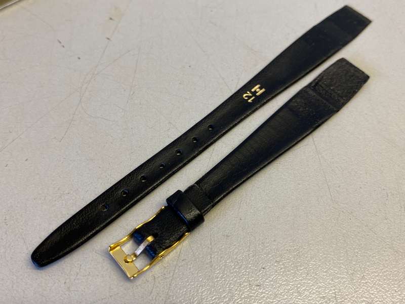 HIRSCH - 12mm  leather watch strap - lot 1