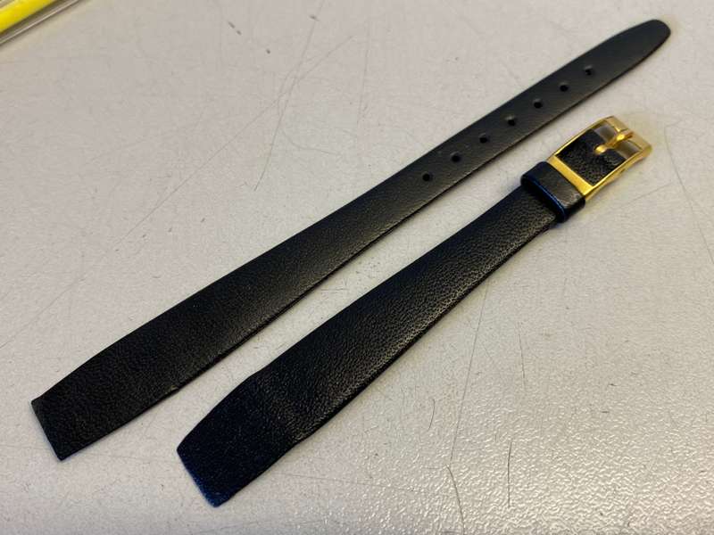HIRSCH - 12mm  leather watch strap - lot 1