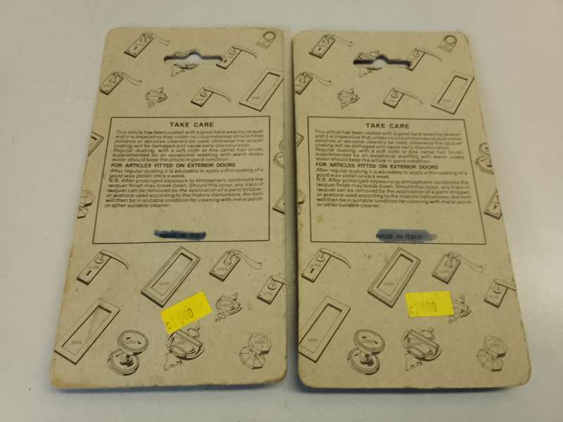 Brass trunk/drawer handles - vintage n.o.s. - 2 pieces